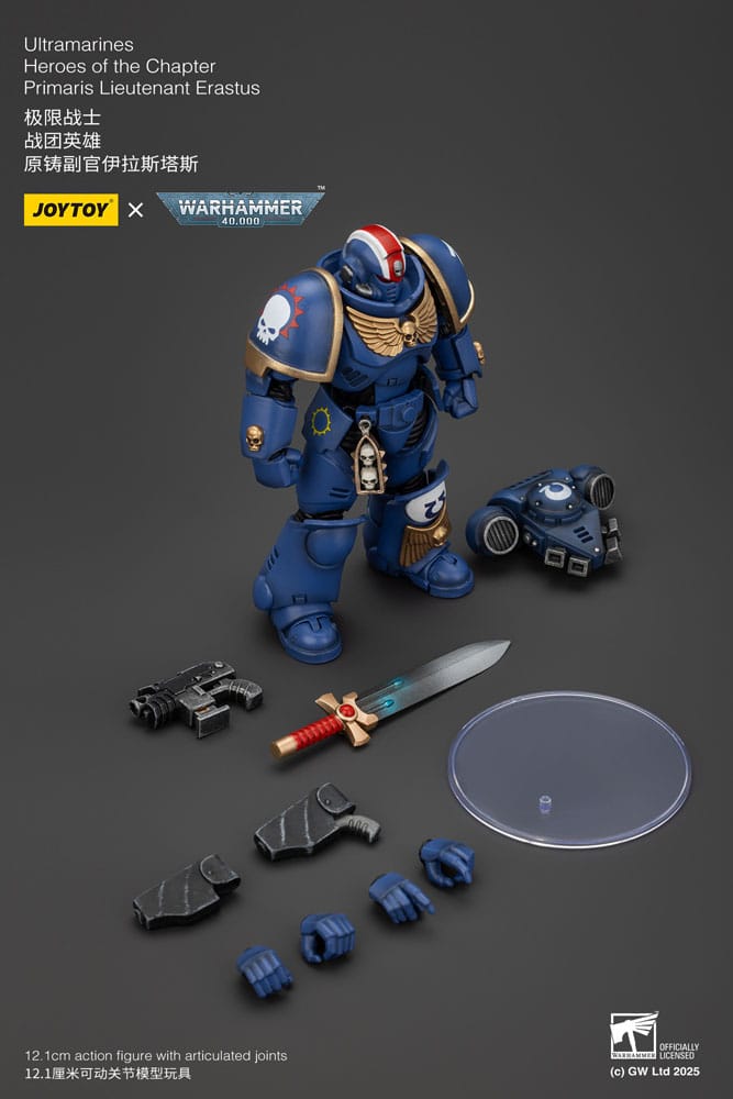 Warhammer 40k Actionfigur 1/18 Ultramarines Heroes of the Chapter Primaris Lieutenant Erastus 20 cm Image 9