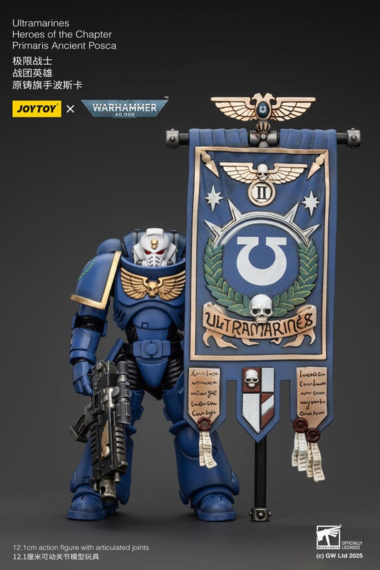 Warhammer 40k Actionfigur 1/18 Ultramarines Heroes of the Chapter Primaris Ancient Posca 20 cm Image 1