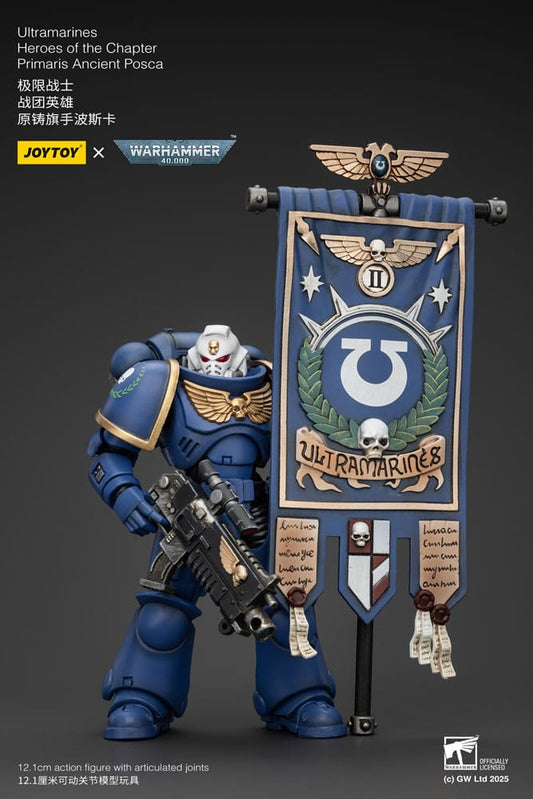 Warhammer 40k Actionfigur 1/18 Ultramarines Heroes of the Chapter Primaris Ancient Posca 20 cm Image 2