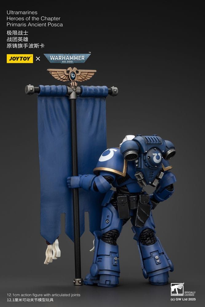 Warhammer 40k Actionfigur 1/18 Ultramarines Heroes of the Chapter Primaris Ancient Posca 20 cm Image 3