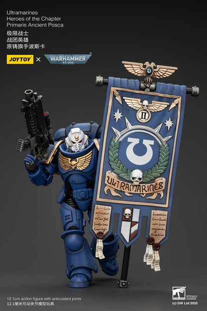 Warhammer 40k Actionfigur 1/18 Ultramarines Heroes of the Chapter Primaris Ancient Posca 20 cm Image 5