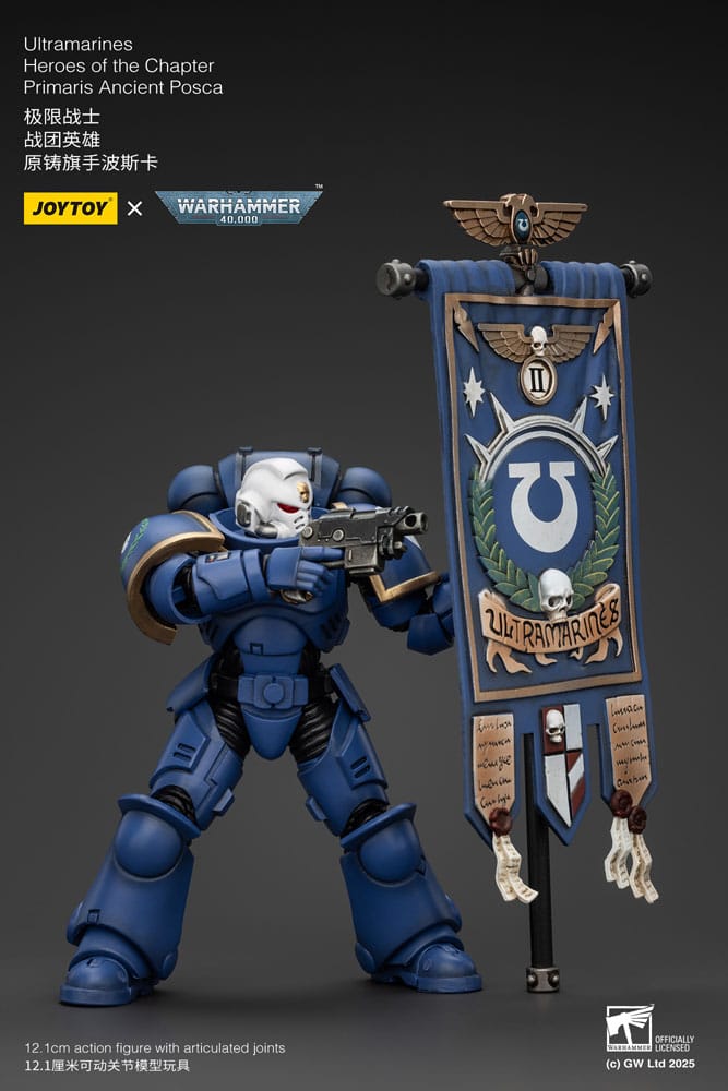 Warhammer 40k Actionfigur 1/18 Ultramarines Heroes of the Chapter Primaris Ancient Posca 20 cm Image 6