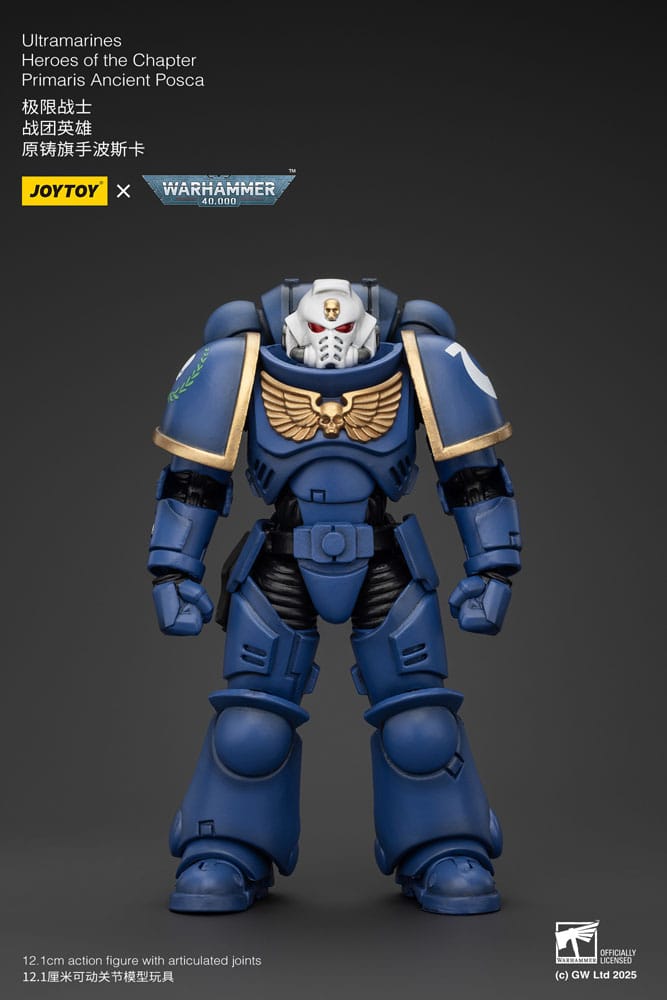 Warhammer 40k Actionfigur 1/18 Ultramarines Heroes of the Chapter Primaris Ancient Posca 20 cm Image 8