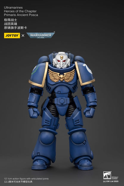 Warhammer 40k Actionfigur 1/18 Ultramarines Heroes of the Chapter Primaris Ancient Posca 20 cm Image 8