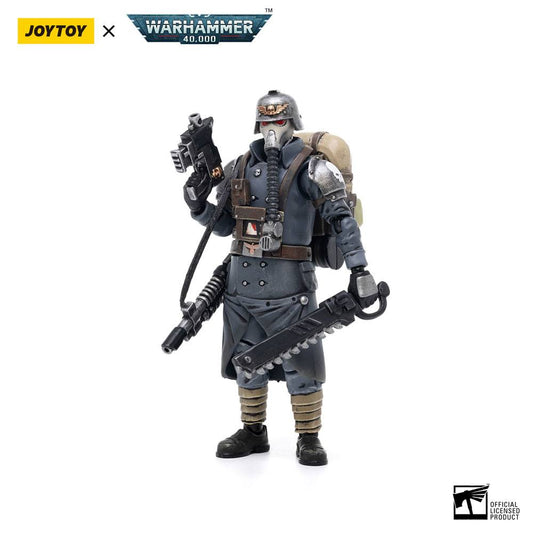Warhammer 40k Actionfigur 1/18 Death Korps of Krieg Veteran Squad Sergeant 10 cm Image 1