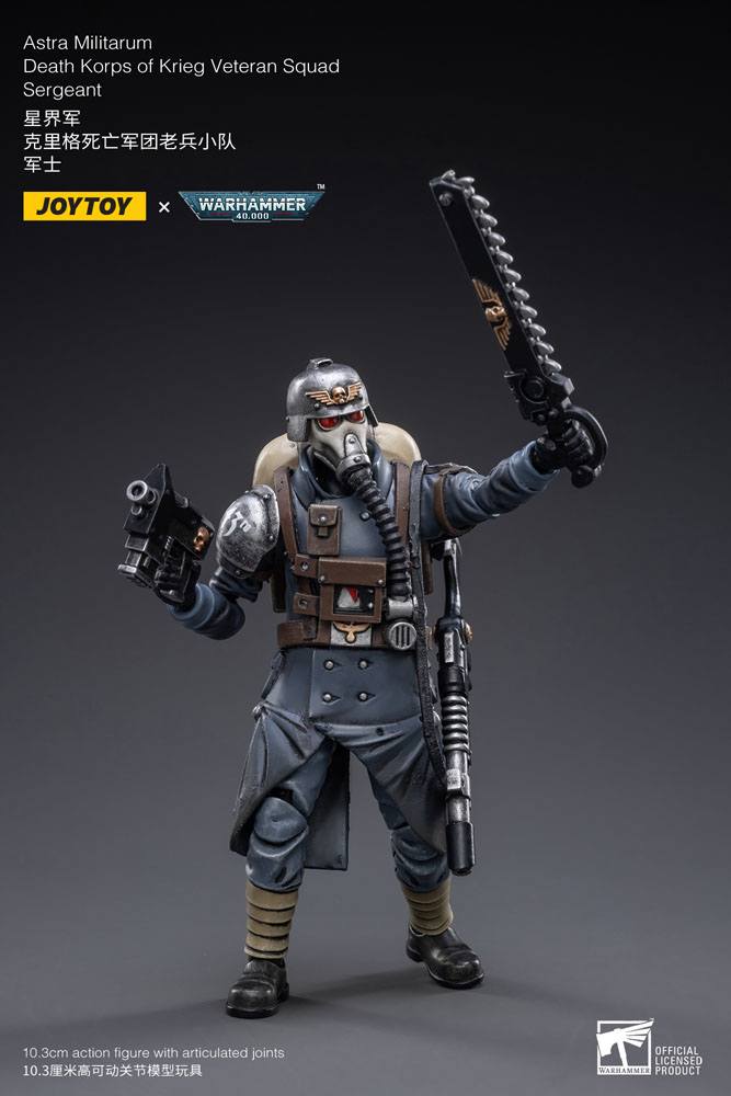Warhammer 40k Actionfigur 1/18 Death Korps of Krieg Veteran Squad Sergeant 10 cm Image 3