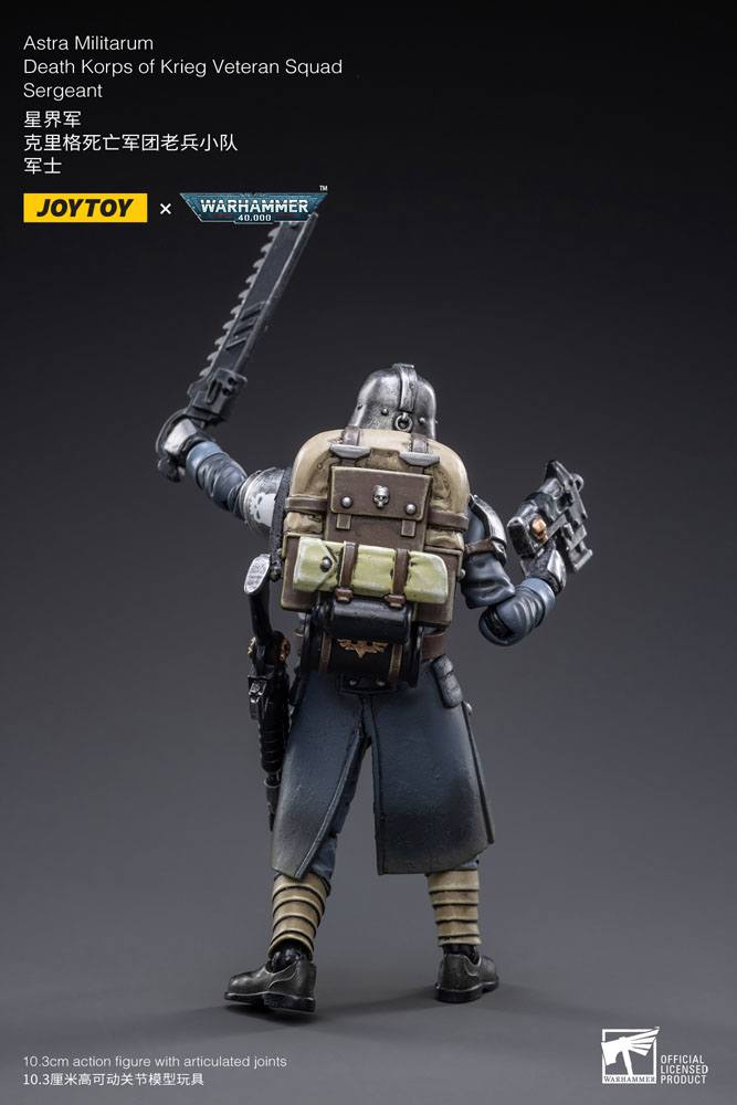 Warhammer 40k Actionfigur 1/18 Death Korps of Krieg Veteran Squad Sergeant 10 cm Image 4