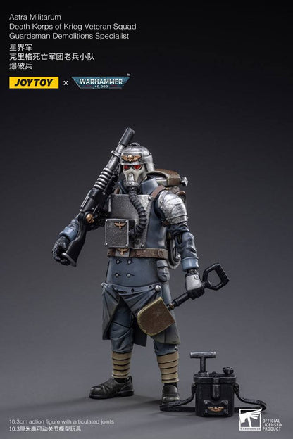 Warhammer 40k Actionfigur 1/18 Death Korps of Krieg Veteran Squad Guardsman Demolitions Specialist 10 cm Image 2