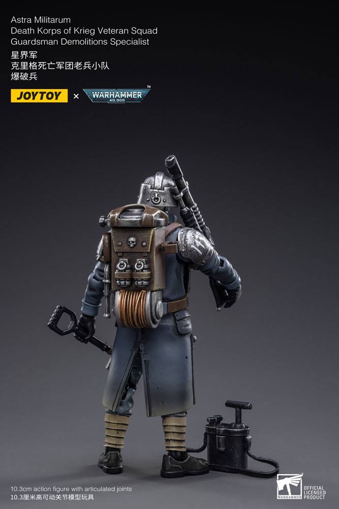 Warhammer 40k Actionfigur 1/18 Death Korps of Krieg Veteran Squad Guardsman Demolitions Specialist 10 cm Image 3