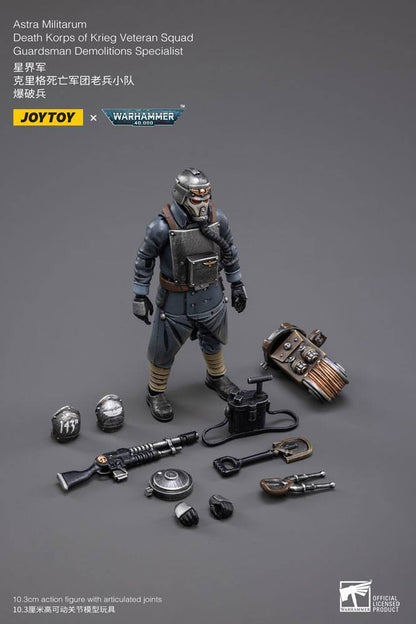 Warhammer 40k Actionfigur 1/18 Death Korps of Krieg Veteran Squad Guardsman Demolitions Specialist 10 cm Image 4