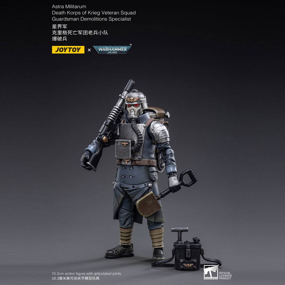 Warhammer 40k Actionfigur 1/18 Death Korps of Krieg Veteran Squad Guardsman Demolitions Specialist 10 cm Image 6