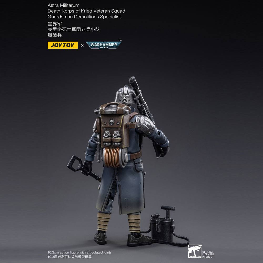 Warhammer 40k Actionfigur 1/18 Death Korps of Krieg Veteran Squad Guardsman Demolitions Specialist 10 cm Image 7