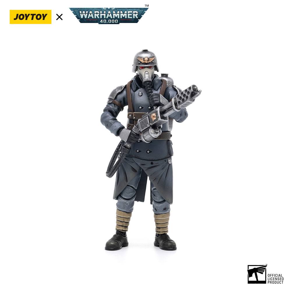 Warhammer 40k Actionfigur 1/18 Death Korps of Krieg Veteran Squad Guardsman with Flamer 10 cm Image 1