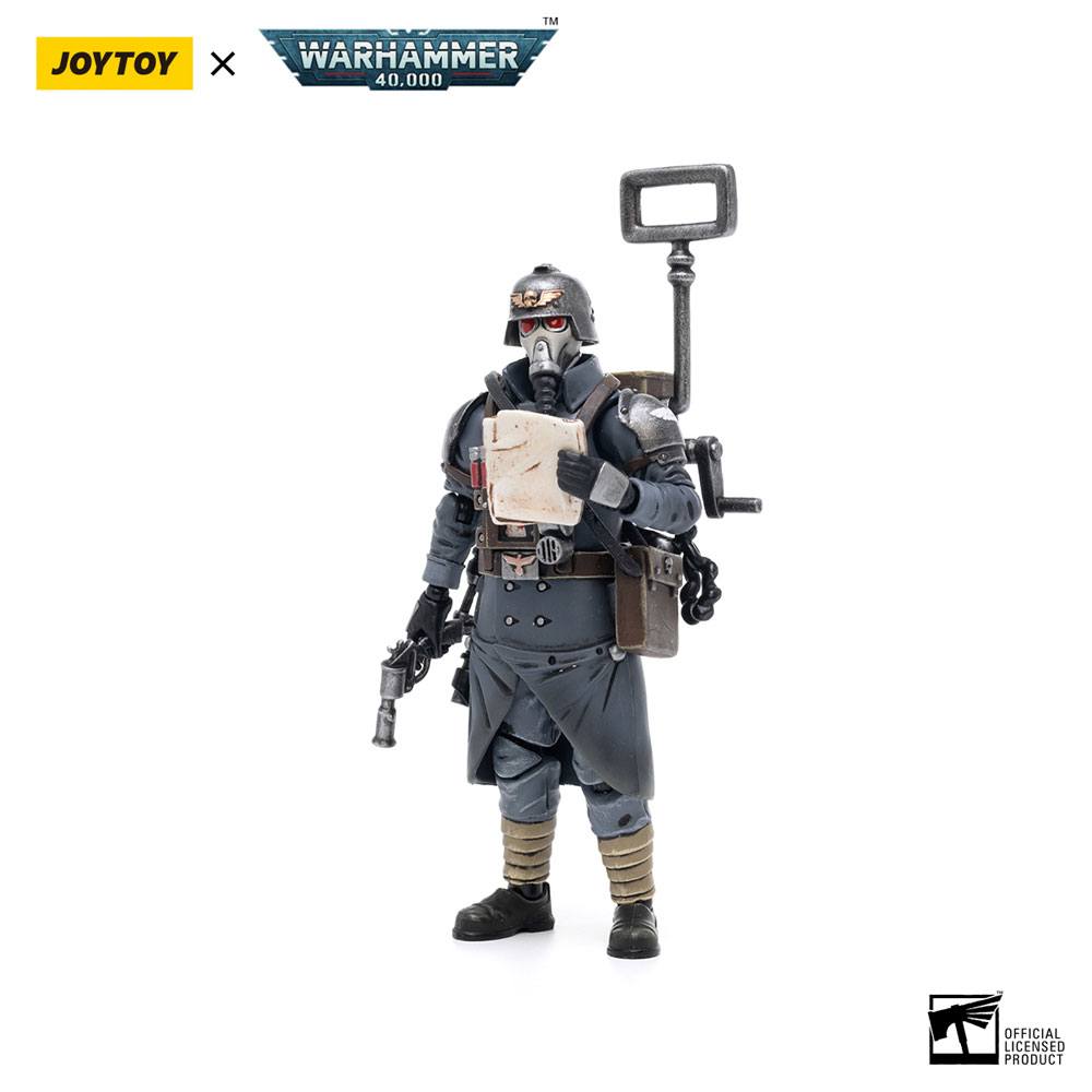 Warhammer 40k Actionfigur 1/18 Death Korps of Krieg Veteran Squad Guardsman Communications Specialist 10 cm Image 1