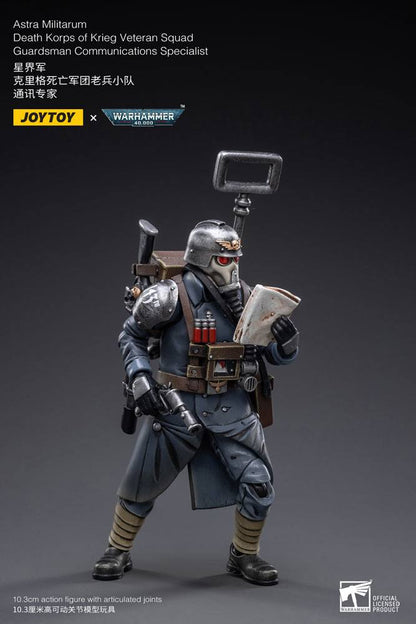 Warhammer 40k Actionfigur 1/18 Death Korps of Krieg Veteran Squad Guardsman Communications Specialist 10 cm Image 2