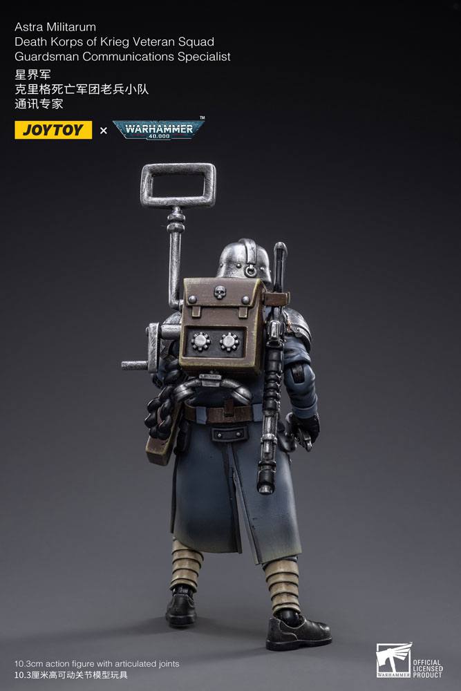 Warhammer 40k Actionfigur 1/18 Death Korps of Krieg Veteran Squad Guardsman Communications Specialist 10 cm Image 3