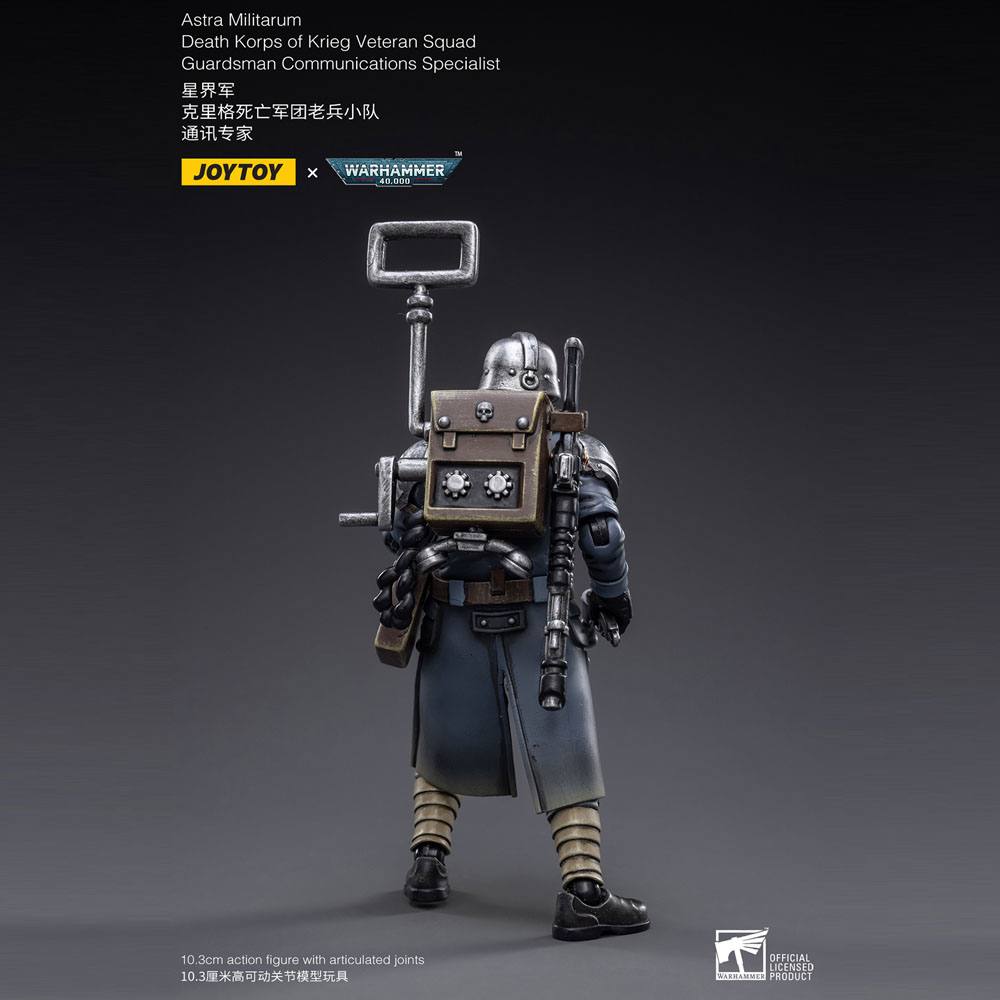 Warhammer 40k Actionfigur 1/18 Death Korps of Krieg Veteran Squad Guardsman Communications Specialist 10 cm Image 7
