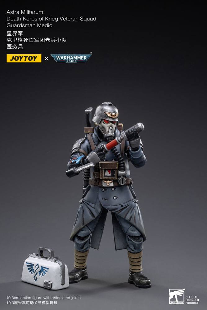 Warhammer 40k Actionfigur 1/18 Death Korps of Krieg Veteran Squad Guardsman Medic 10 cm Image 2