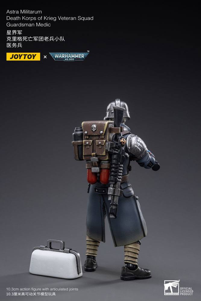 Warhammer 40k Actionfigur 1/18 Death Korps of Krieg Veteran Squad Guardsman Medic 10 cm Image 3