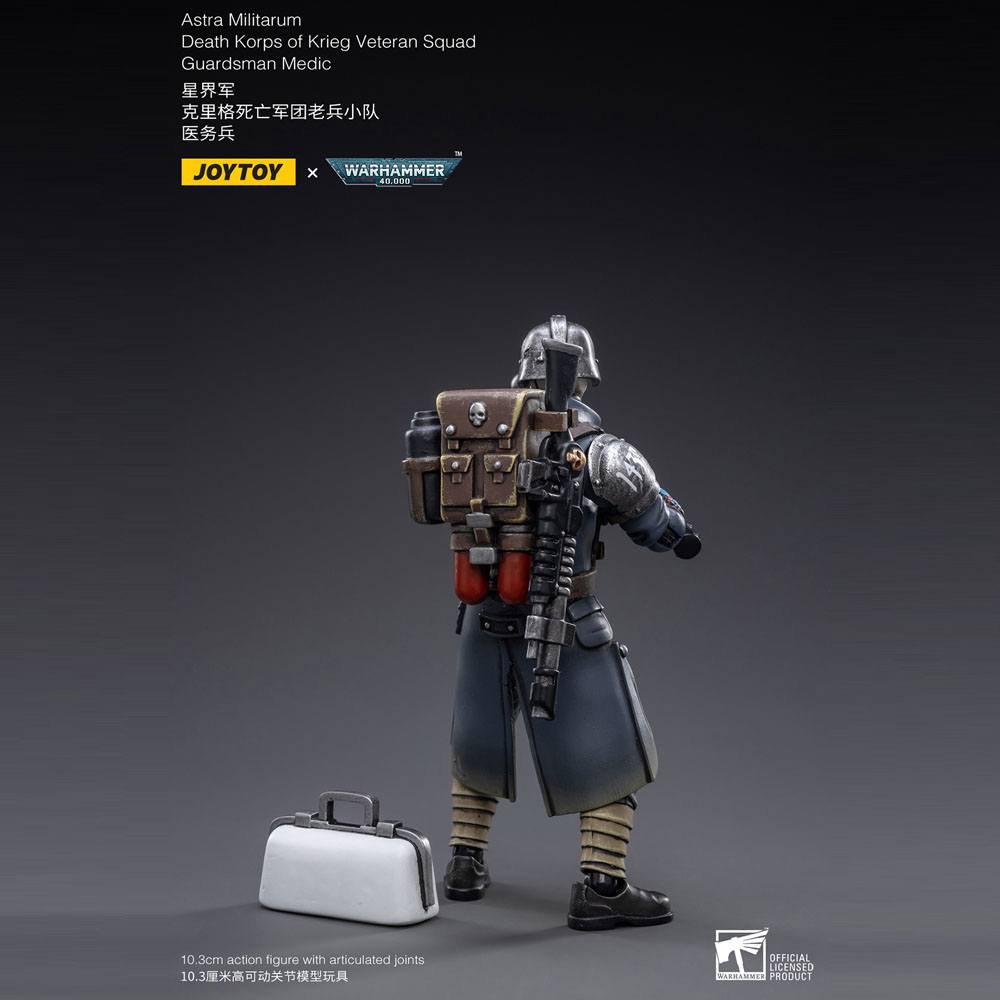 Warhammer 40k Actionfigur 1/18 Death Korps of Krieg Veteran Squad Guardsman Medic 10 cm Image 7