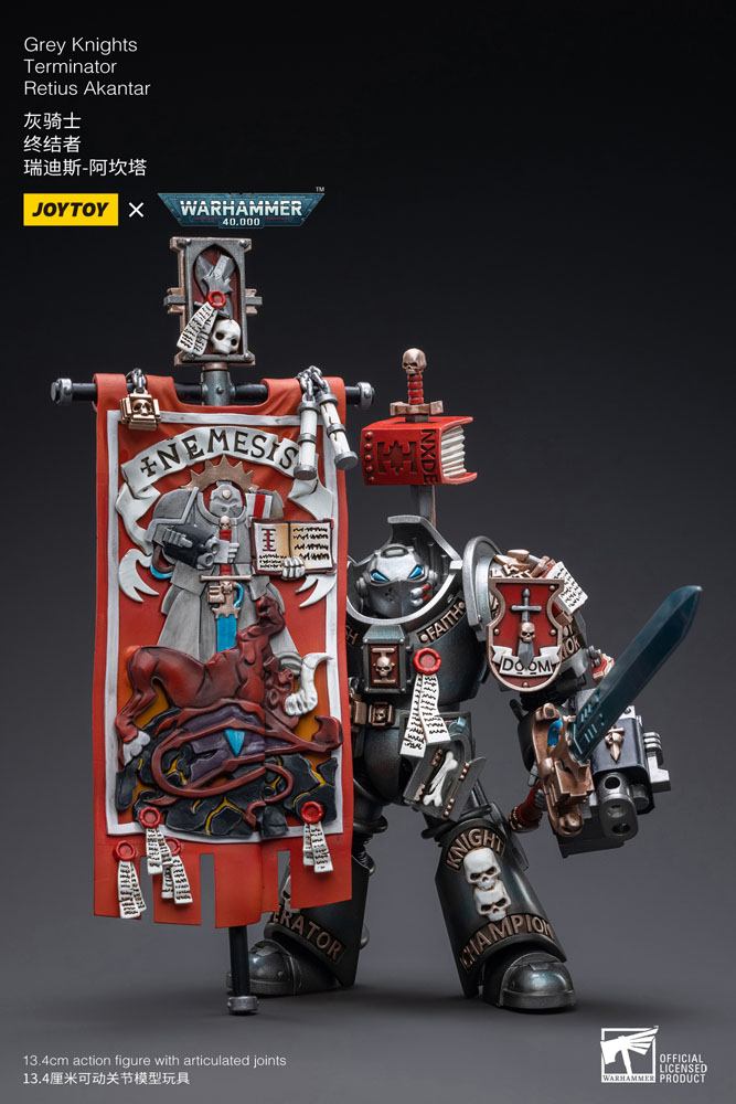 Warhammer 40k Actionfigur 1/18 Grey Knights Terminator Retius Akantar 13 cm Image 2