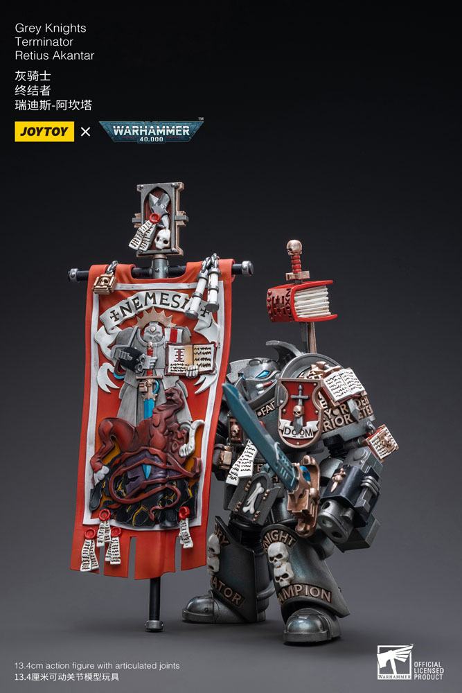 Warhammer 40k Actionfigur 1/18 Grey Knights Terminator Retius Akantar 13 cm Image 5