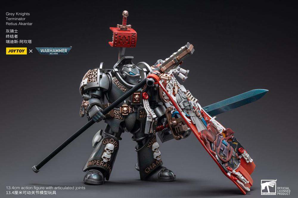 Warhammer 40k Actionfigur 1/18 Grey Knights Terminator Retius Akantar 13 cm Image 7