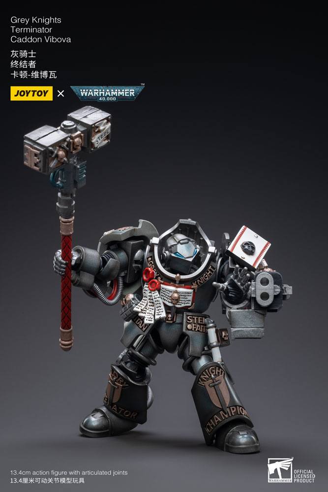 Warhammer 40k Actionfigur 1/18 Grey Knights Terminator Caddon Vibova 13 cm Image 5