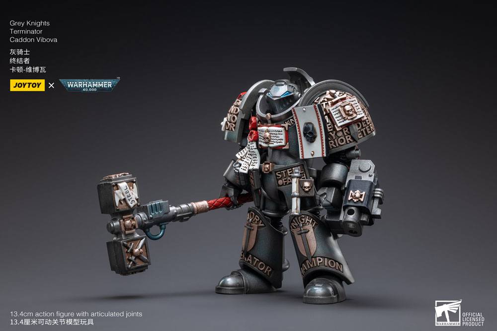 Warhammer 40k Actionfigur 1/18 Grey Knights Terminator Caddon Vibova 13 cm Image 6