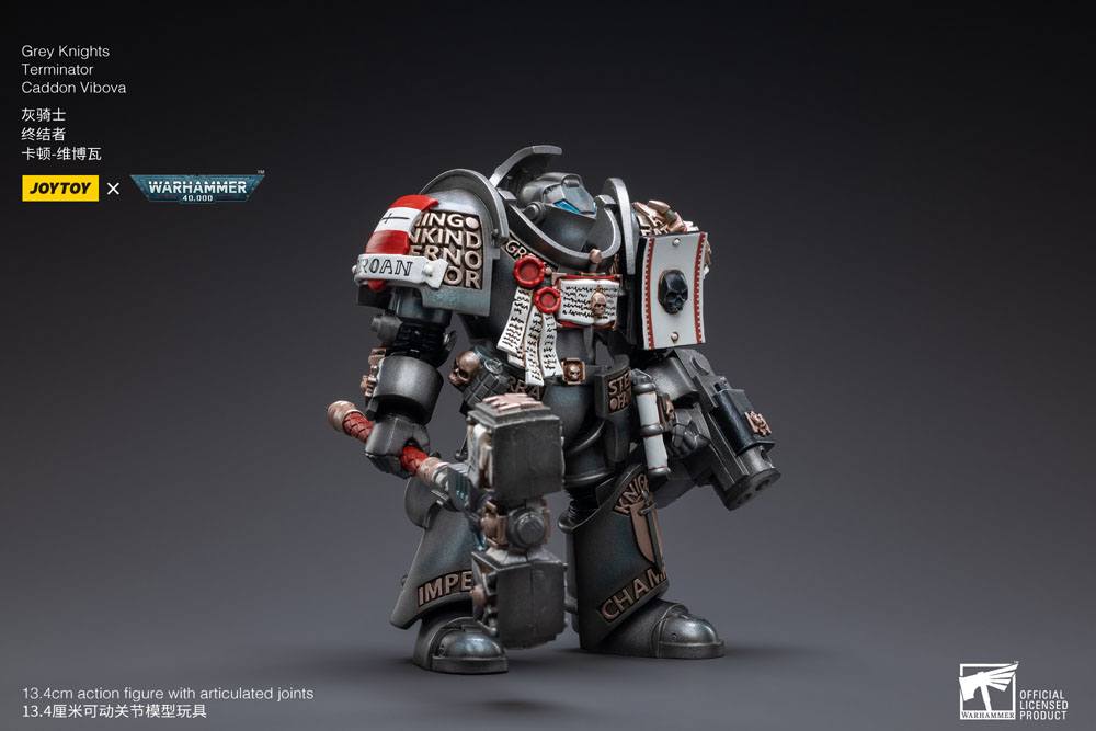 Warhammer 40k Actionfigur 1/18 Grey Knights Terminator Caddon Vibova 13 cm Image 7