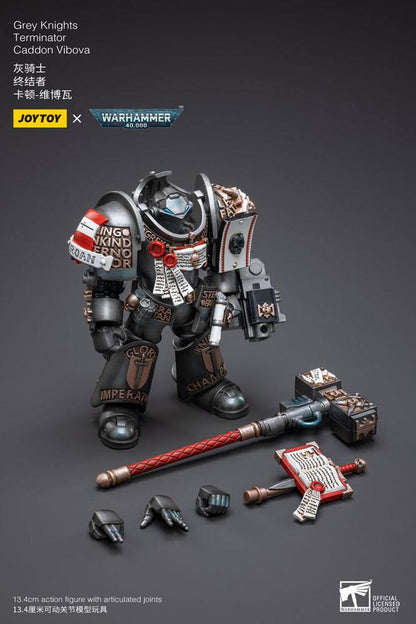 Warhammer 40k Actionfigur 1/18 Grey Knights Terminator Caddon Vibova 13 cm Image 8