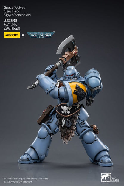 Warhammer 40k Actionfigur 1/18 Space Wolves Claw Pack Sigyrr Stoneshield 12 cm Image 4