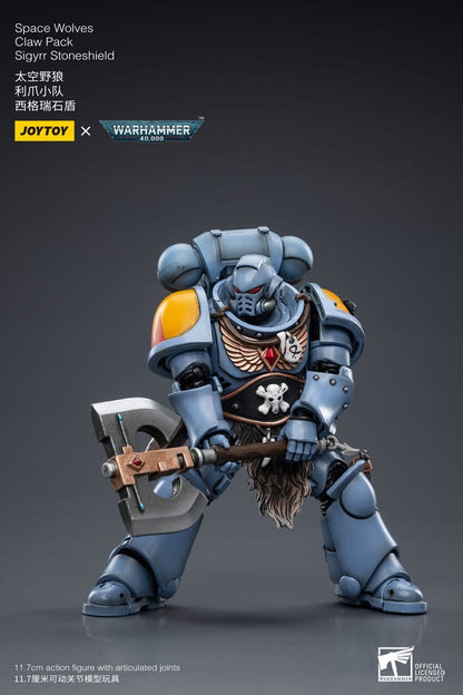 Warhammer 40k Actionfigur 1/18 Space Wolves Claw Pack Sigyrr Stoneshield 12 cm Image 5