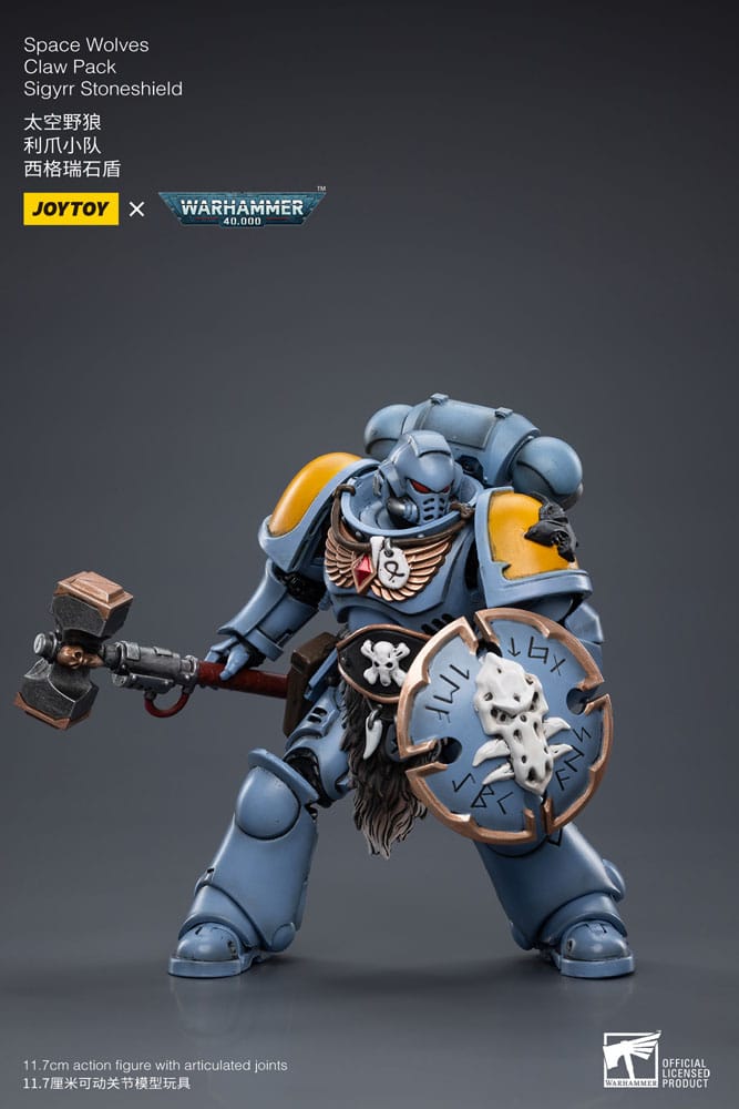 Warhammer 40k Actionfigur 1/18 Space Wolves Claw Pack Sigyrr Stoneshield 12 cm Image 7