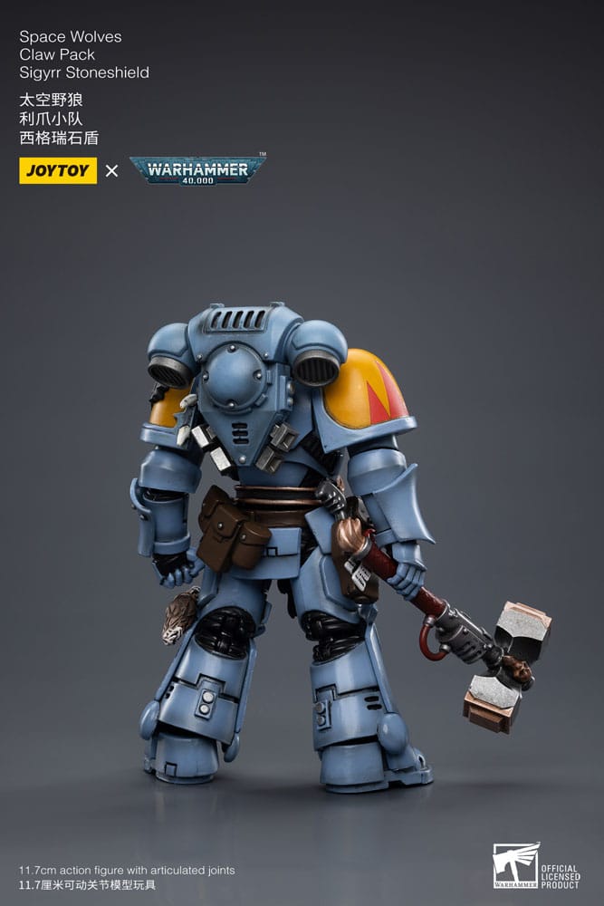 Warhammer 40k Actionfigur 1/18 Space Wolves Claw Pack Sigyrr Stoneshield 12 cm Image 11