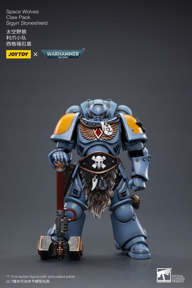 Warhammer 40k Actionfigur 1/18 Space Wolves Claw Pack Sigyrr Stoneshield 12 cm Image 12