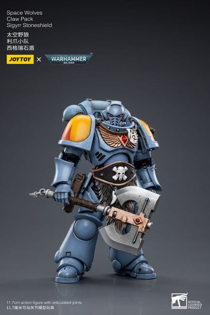 Warhammer 40k Actionfigur 1/18 Space Wolves Claw Pack Sigyrr Stoneshield 12 cm Image 13