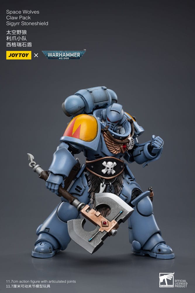 Warhammer 40k Actionfigur 1/18 Space Wolves Claw Pack Sigyrr Stoneshield 12 cm Image 15