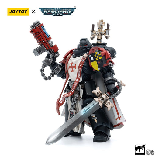 Warhammer 40k Actionfigur 1/18 Black Templars Sword Brethren Brother Lombast 12 cm Image 1