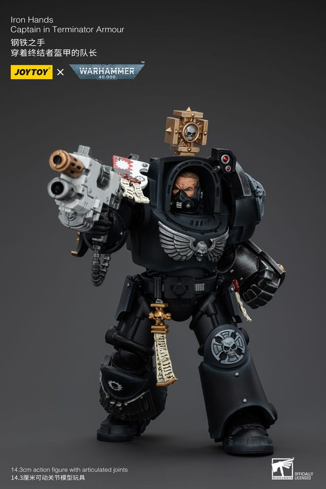 Warhammer 40k Actionfigur 1/18 Iron Hands Captain in Terminator Armour 14 cm Image 4