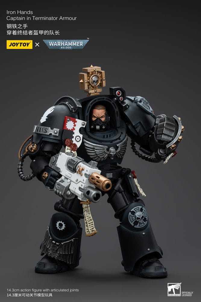 Warhammer 40k Actionfigur 1/18 Iron Hands Captain in Terminator Armour 14 cm Image 8