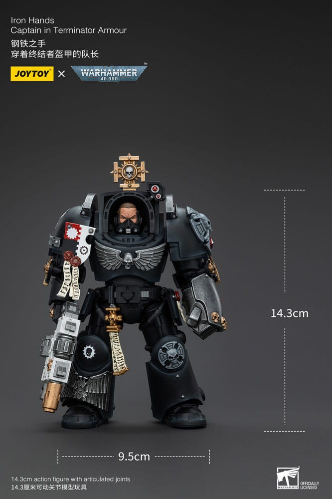 Warhammer 40k Actionfigur 1/18 Iron Hands Captain in Terminator Armour 14 cm Image 10