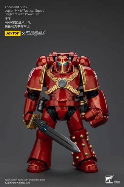 Warhammer The Horus Heresy Actionfigur 1/18 Thousand Sons Legion MK IV Tactical Squad Sergeant with Power Fist 12 cm Image 1