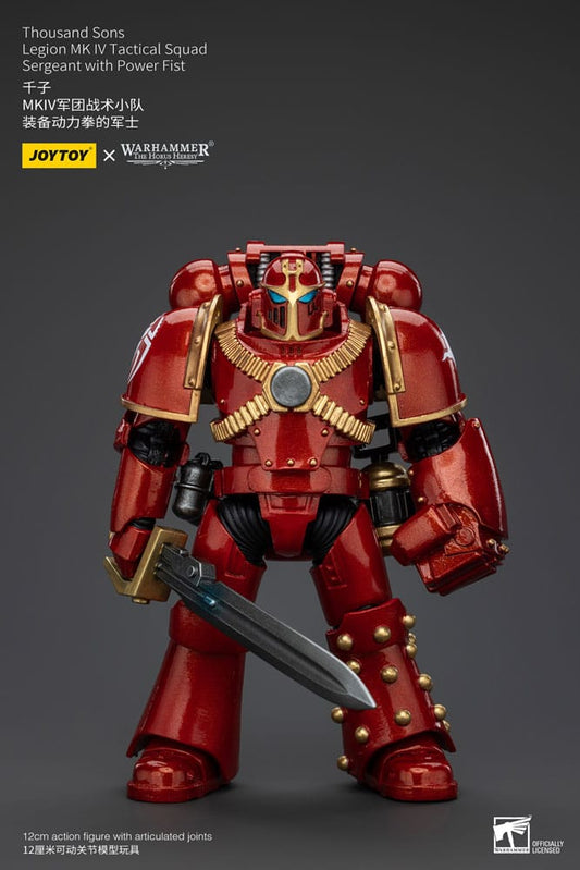 Warhammer The Horus Heresy Actionfigur 1/18 Thousand Sons Legion MK IV Tactical Squad Sergeant with Power Fist 12 cm Image 1