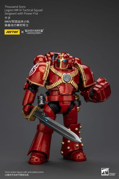 Warhammer The Horus Heresy Actionfigur 1/18 Thousand Sons Legion MK IV Tactical Squad Sergeant with Power Fist 12 cm Image 2