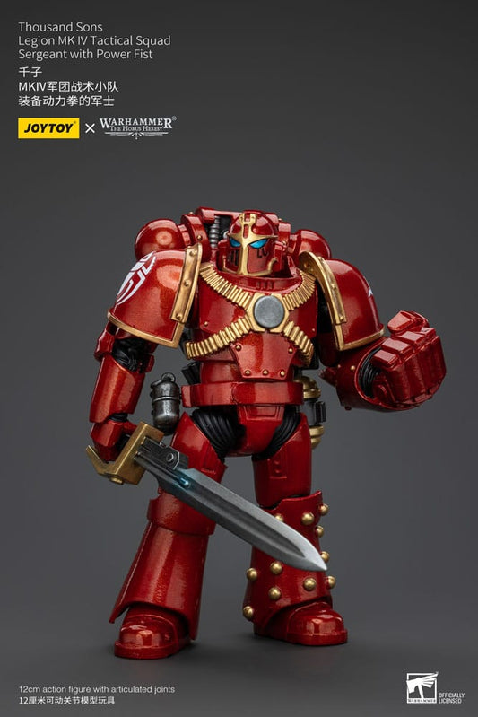 Warhammer The Horus Heresy Actionfigur 1/18 Thousand Sons Legion MK IV Tactical Squad Sergeant with Power Fist 12 cm Image 2