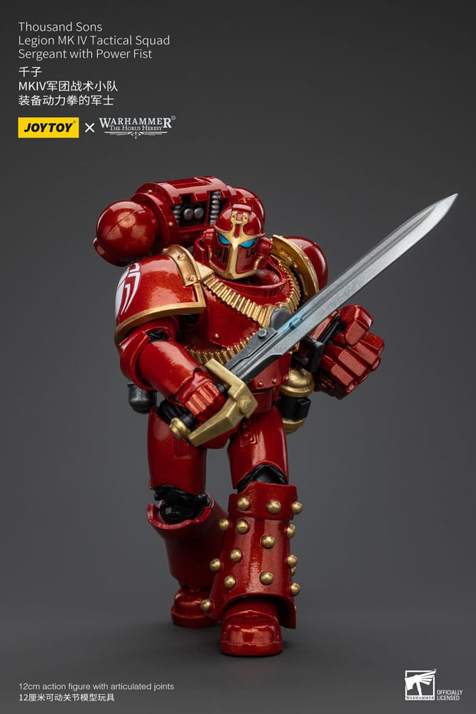 Warhammer The Horus Heresy Actionfigur 1/18 Thousand Sons Legion MK IV Tactical Squad Sergeant with Power Fist 12 cm Image 5