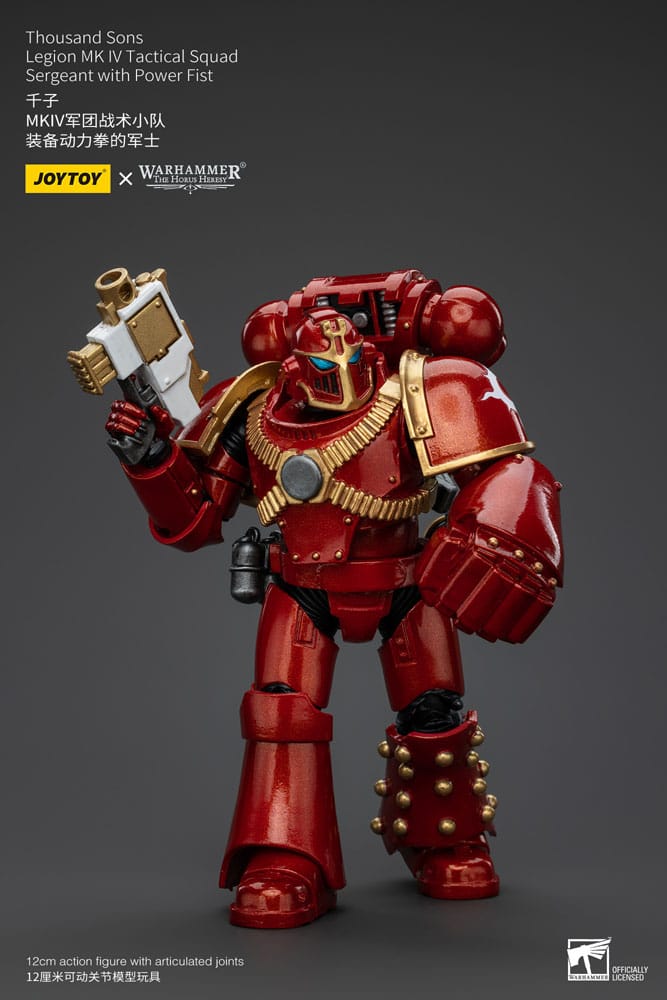 Warhammer The Horus Heresy Actionfigur 1/18 Thousand Sons Legion MK IV Tactical Squad Sergeant with Power Fist 12 cm Image 7