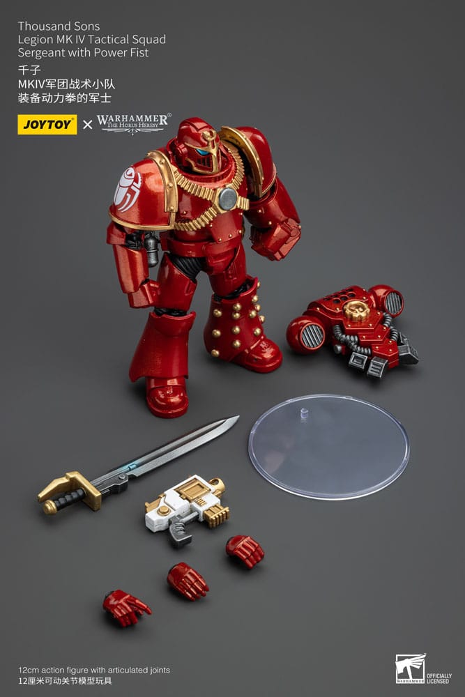 Warhammer The Horus Heresy Actionfigur 1/18 Thousand Sons Legion MK IV Tactical Squad Sergeant with Power Fist 12 cm Image 8