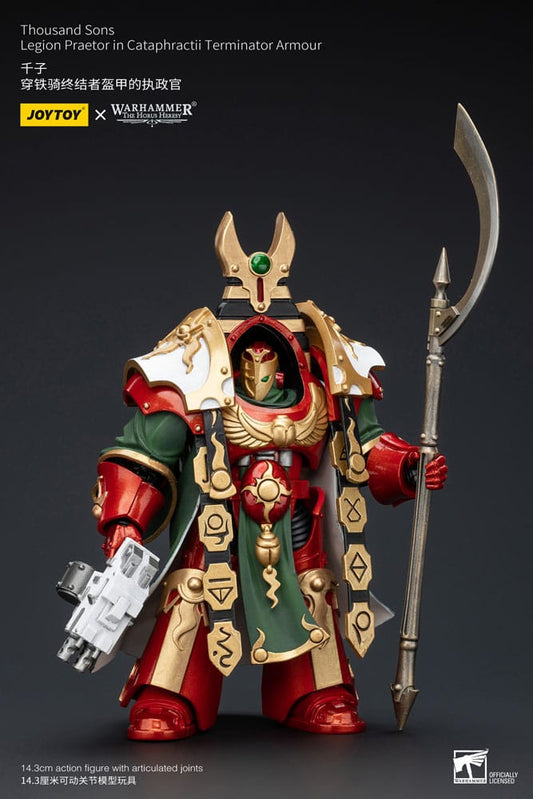 Warhammer The Horus Heresy Actionfigur 1/18 Thousand sons Legion Praetor in Cataphractii Terminator Armour 12 cm Image 2